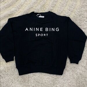 Anine Bing Sport Black Pullover Sweater Women’s Sizes Small Medium & Large